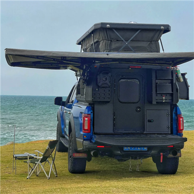 Fanmi 4x4 karavàn pickup kanpin difisil tèt pou vwayaj